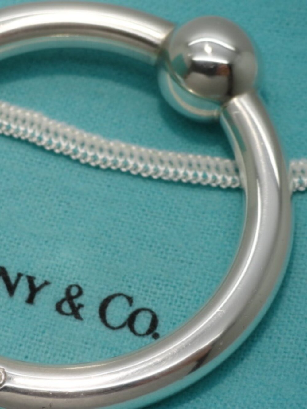 Tiffany & Co. Brand New Sterling Silver Baby Rattle Ring